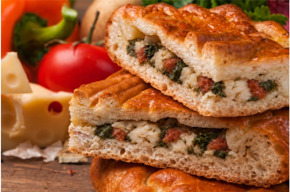 купить мурманский рыбник с треской, шпинатом и томатами - пироговая компания