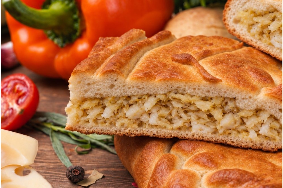 купить печорский рыбник с треской и капустой - пироговая компания