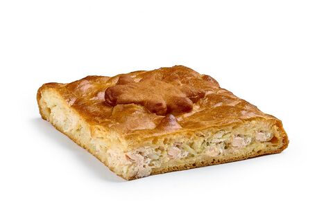 Пирог с курицей и со свежей капустой