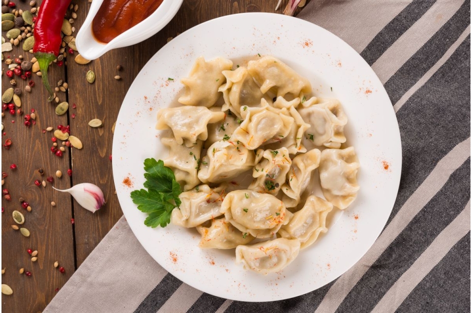 купить пельмени с красной рыбкой - пироговая компания