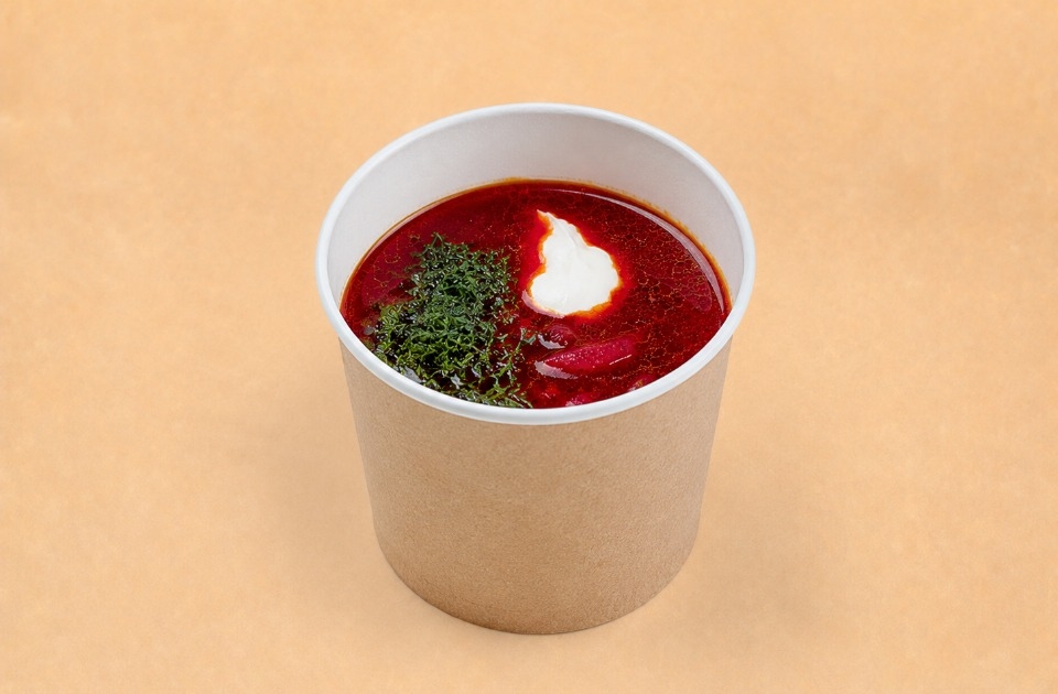 купить борщ из свежей капусты с картофелем с говядиной - пироговая компания