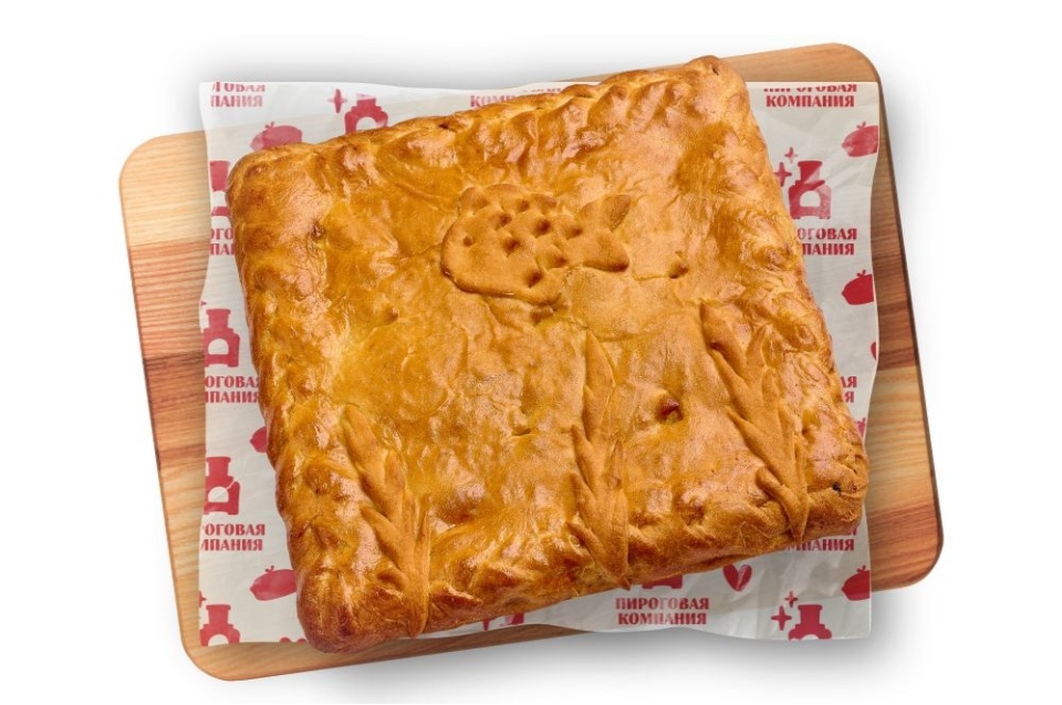 купить пирог постный с горбушей и луком - пироговая компания