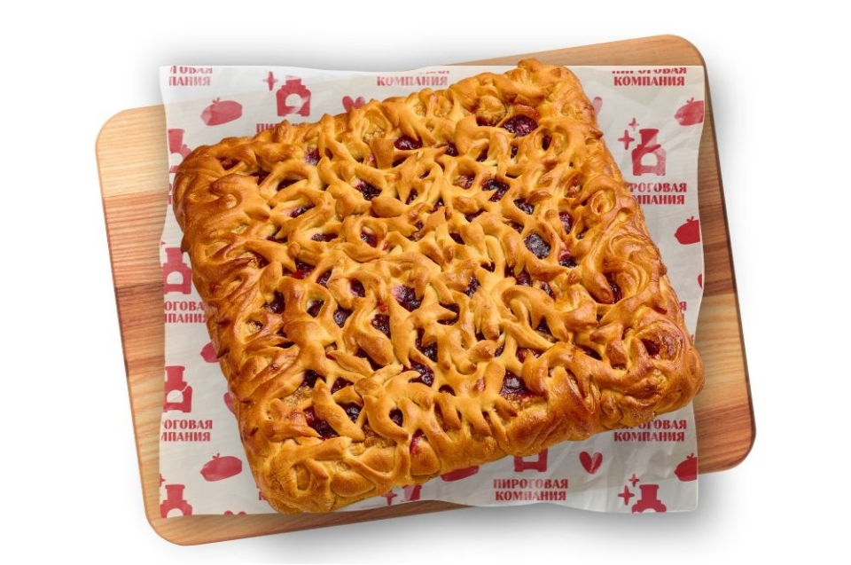 купить  пирог летний с вишней и яблоком - пироговая компания