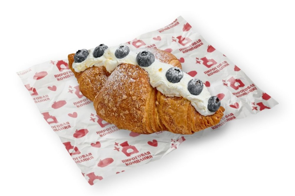 купить круассан со свежей черникой - пироговая компания