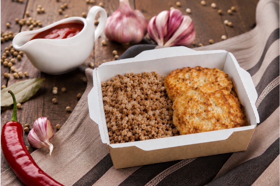 купить оладьи куриные с гречкой отварной - пироговая компания